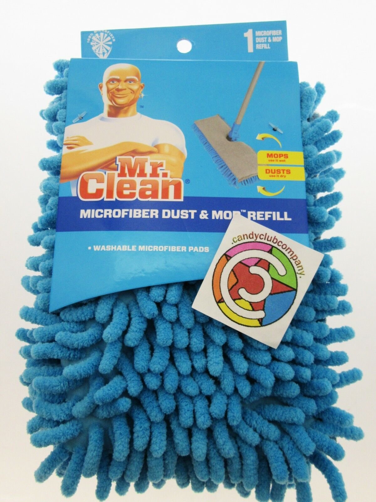 MR. CLEAN Microfiber Dust and Mop Refill Cleaning Head - Light Blue