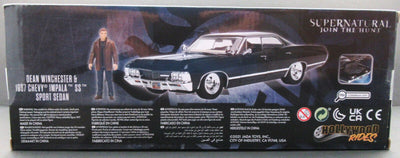 Dean Winchester & 1967 Chevy Impala SS Sedan ~ Die Cast ~ Supernatural ~ 1:24