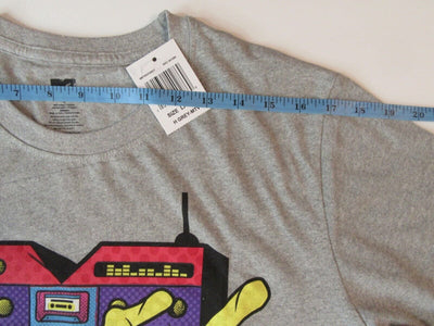 MTV ~ Music Television Large Gray T-Shirt  Boom Box ~ Size L ~ T Shirt