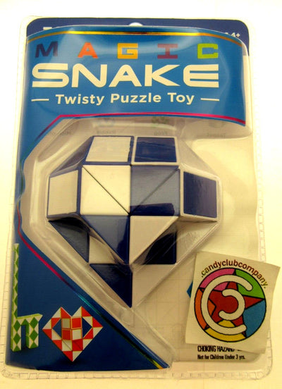 Magic Snake ~ Blue ~ Twisty Puzzle Nostalgic Toy Create Endless Shapes