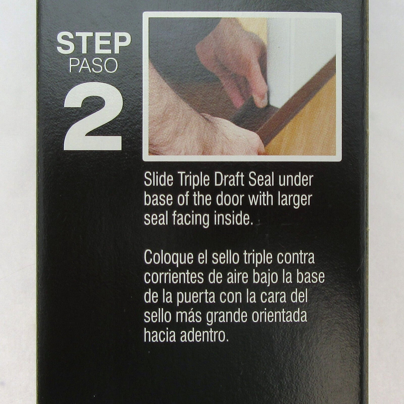 Door Triple Draft Seal ~ Duck ~ Slide On ~ Clear
