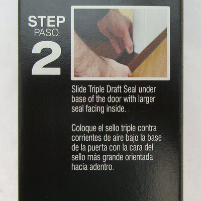 Door Triple Draft Seal ~ Duck ~ Slide On ~ Clear