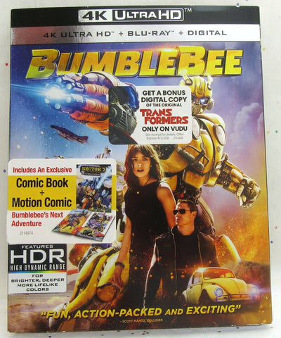 Bumblebee ~ 2018 ~ 4K Ultra HD + BLU-RAY ~ Movie