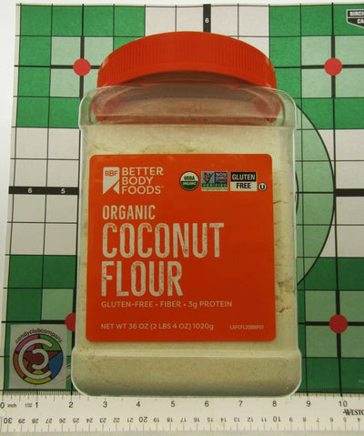 Coconut Flour 36oz - GLUTEN FREE  - USDA Organic - Kosher - Better Body Foods