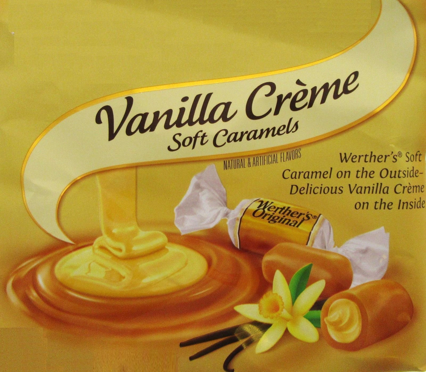 Werther's Vanilla Creme Soft Caramels 8oz Werthers Chewy Candy ~ Half Pound