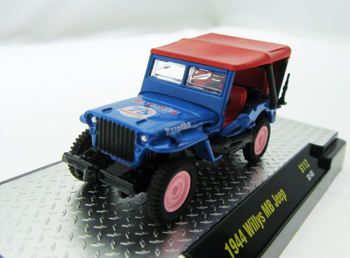 M2 Details ~ Bazooka 75th Anniversary  1944 Willys MB Jeep ~ Die Cast Car