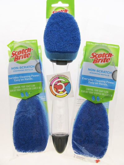 Scotch-Brite Dishwand Soap Dispenser Non Scratch Scrubber Refill Kitchen Scour1