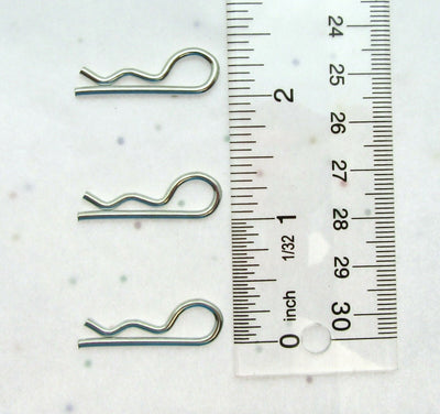 Hitch Pin Clip ~ 3/32 inch Diameter X 1 3/16" length ~ Zinc Plated Spring Steel