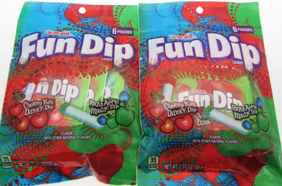 Fun Dip ~ Razz Apple Magic Dip and Cherry Yum Diddly Dip ~ Candy