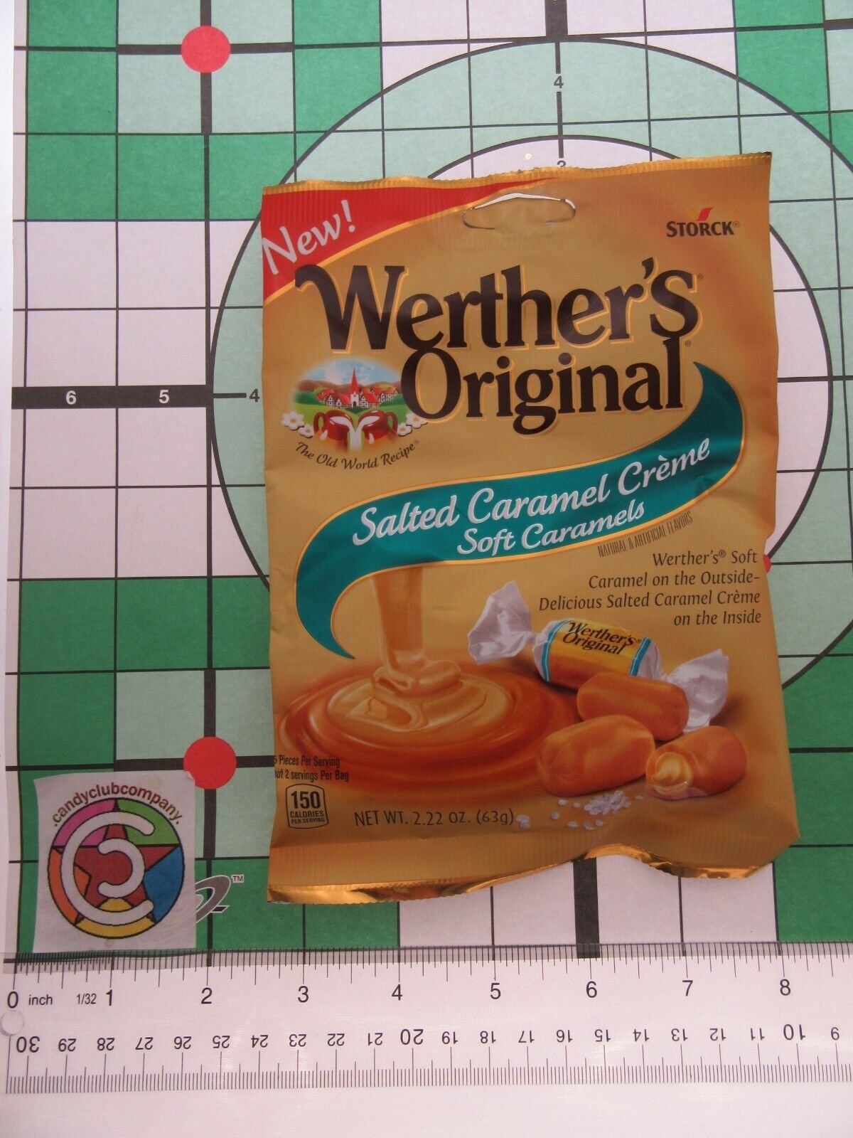 Werther's Salted Caramel Creme Soft Caramels 2.22oz Bag Chews Candies ~ Lot of 2