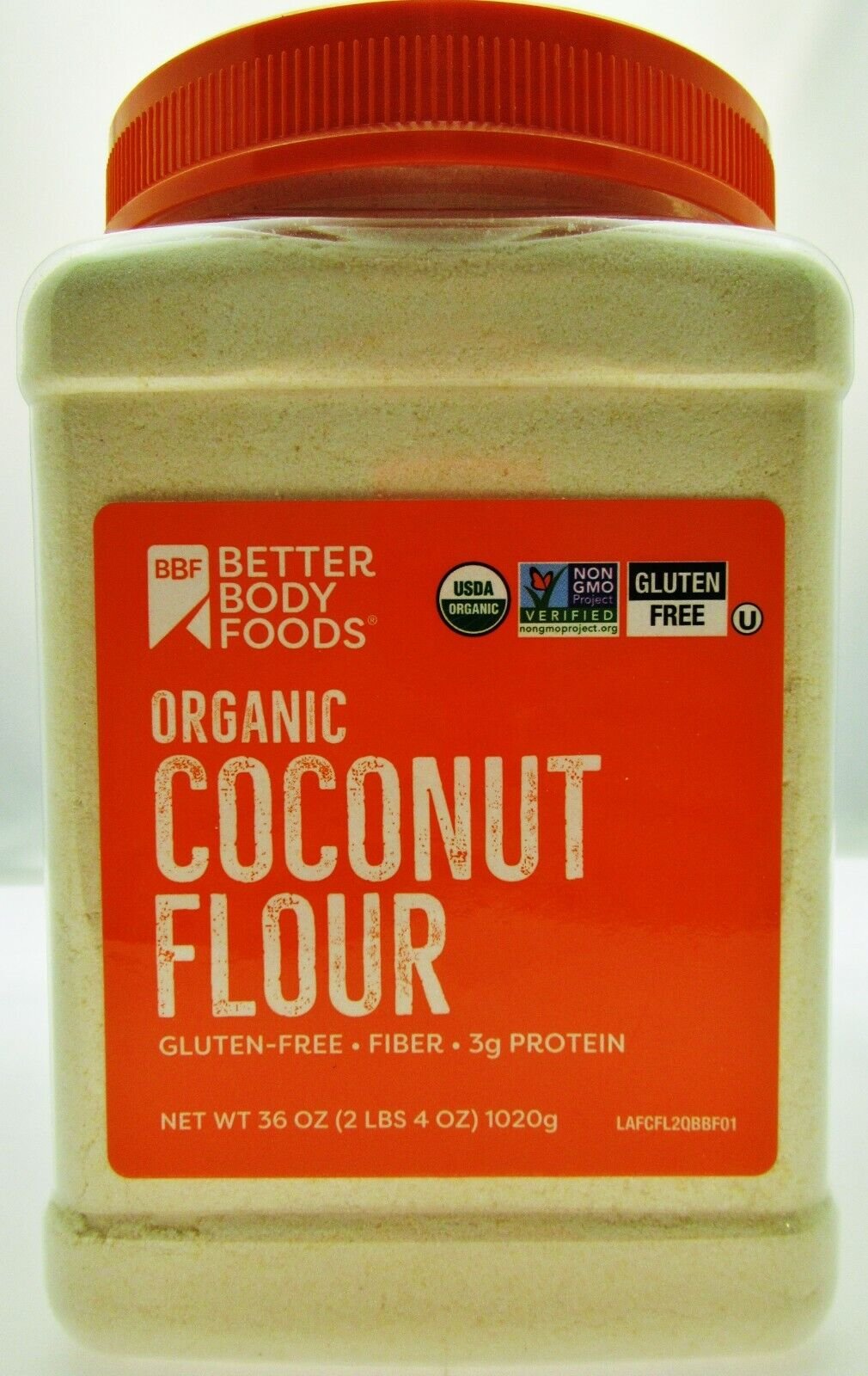 Coconut Flour 36oz - GLUTEN FREE  - USDA Organic - Kosher - Better Body Foods