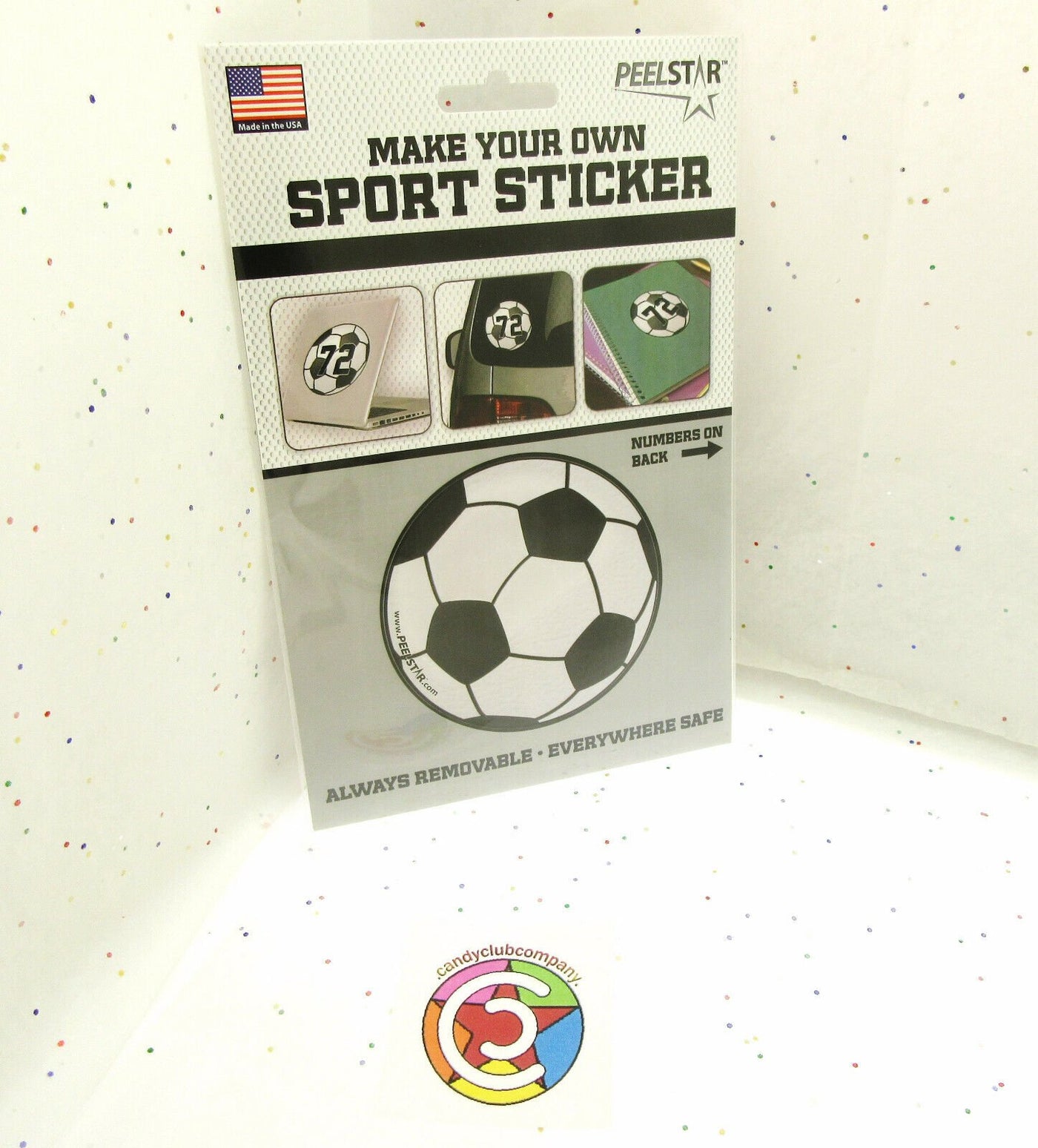 Make Your Own Sport Sticker ~ Soccer ~ Removable ~ By Peelstar