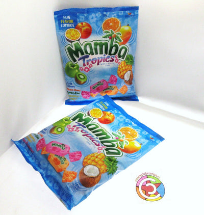 Mamba ~ Tropics ~ Fruit Chews ~ American Candy ~ 3.52oz Bag ~ Lot of 2