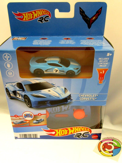 Nano Racer RC Car ~ Corvette ~ Blue ~ Hotwheels ~ Radio Control Fun