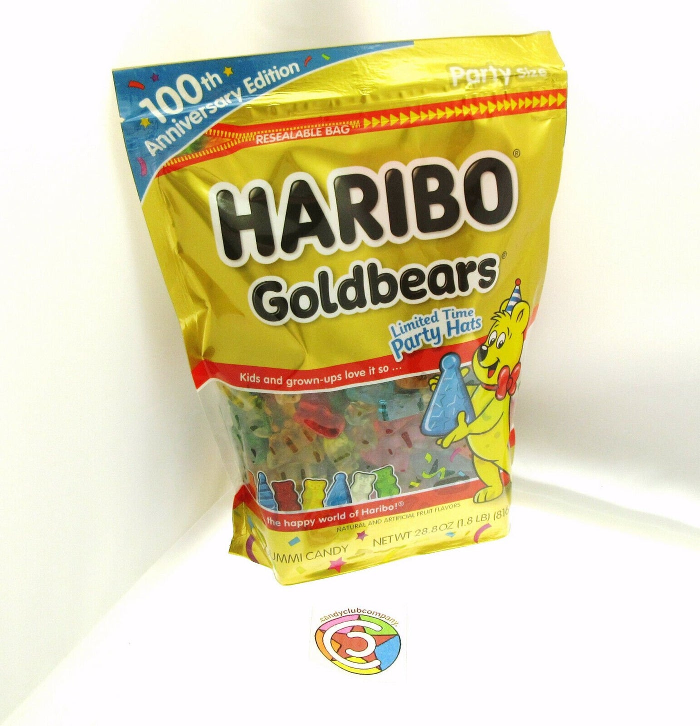 Haribo Gummy Bears ~ Fruit Chewy Candy ~ Goldbears ~ 28.8oz Bag