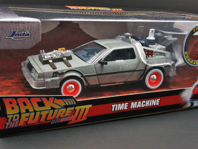 Back to the Future 3 ~ DeLorean Time Machine ~ Metals Die Cast Car ~ 1:24