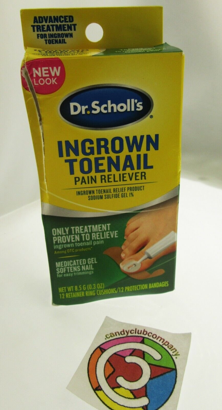 Dr Scholl's Ingrown Toenail Pain Reliever Sodium Sulfide Gel Cushions & Bandages