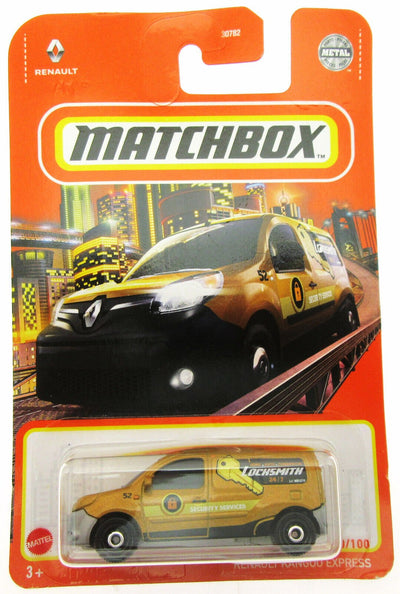 Renault Kangoo Express ~ Locksmith ~ Gold ~ 1:64 Scale ~ Matchbox
