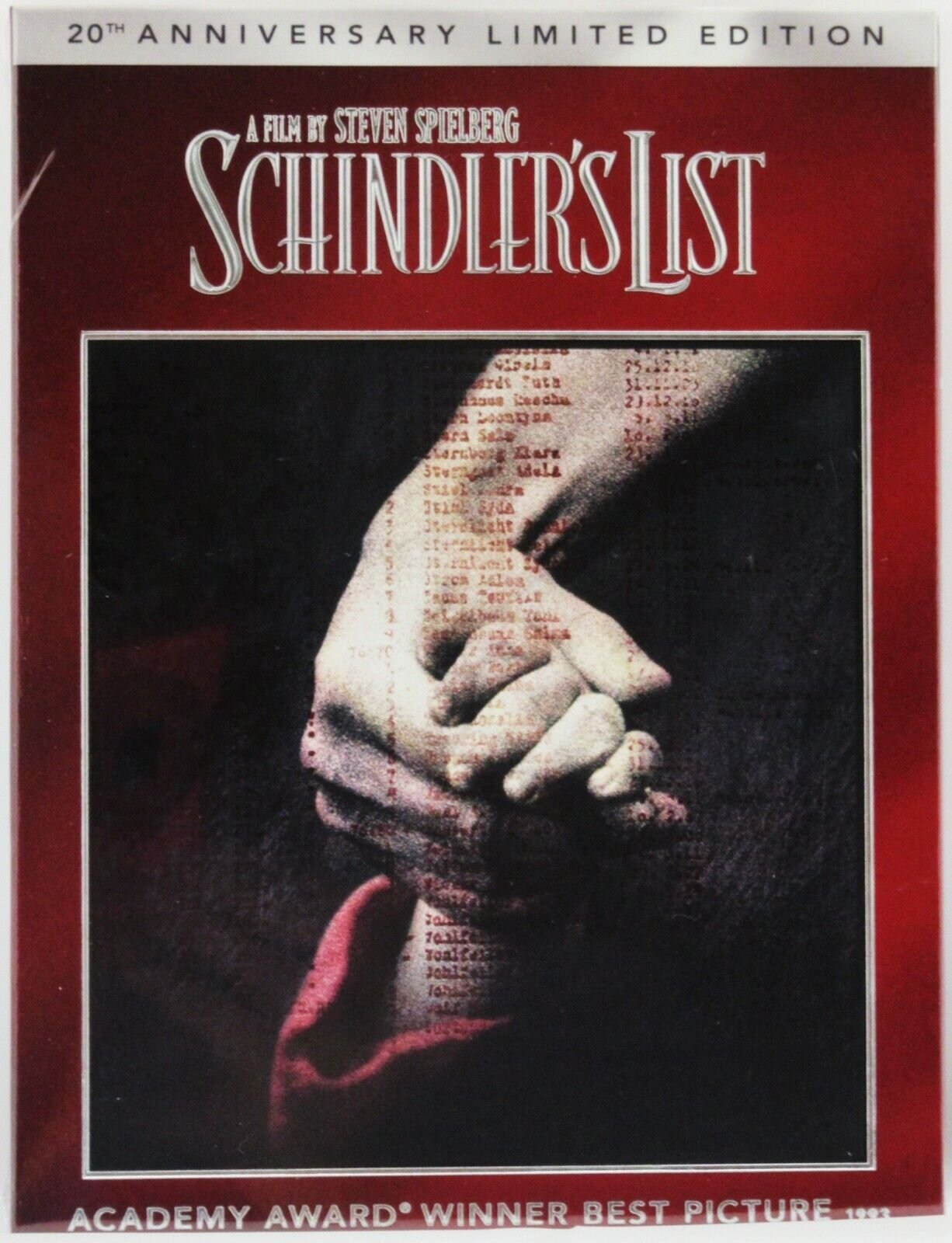 Schindler's List 20th Anniversary ~ Liam Neeson Ben Kingsley ~ Movie New DVD