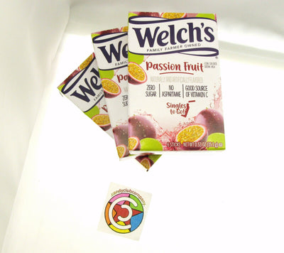 Welch's Passion Fruit ~ Packets ~ Low Calorie ~ Drink Mix ~ Lot of 3