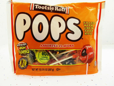 Tootsie Roll ~ Chocolate Chewy Center Pops ~ American Lolli Candy ~ 10.125oz Bag