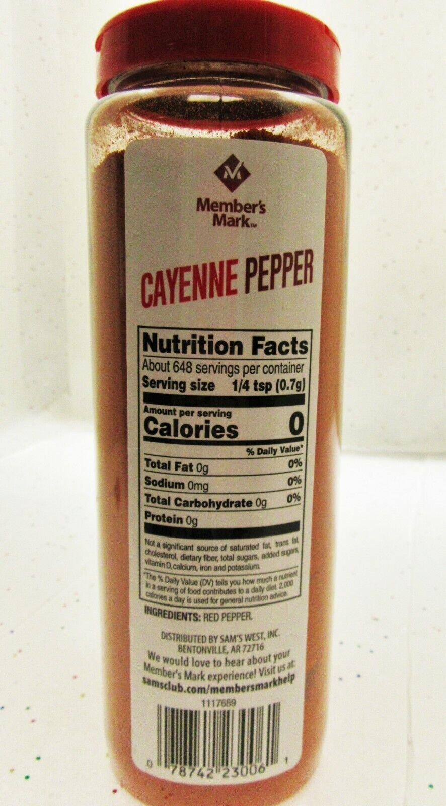 16 Ounce Cayenne Pepper Seasoning Spice Seafood Food ~ 1lb container