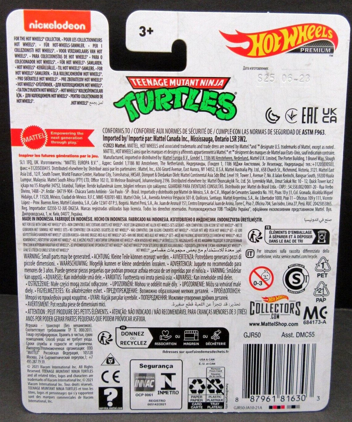 Teenage Mutant Ninja Turtles Party Wagon ~ Hot Wheels Premium ~ Die Cast