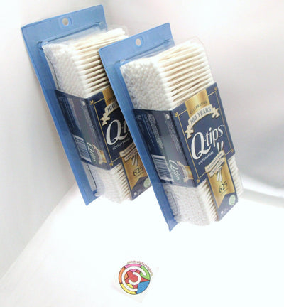 Q-tips 625 Count Cotton Swabs Brand Sealed Sterile Ear 1250 Total ~ Lot of 2