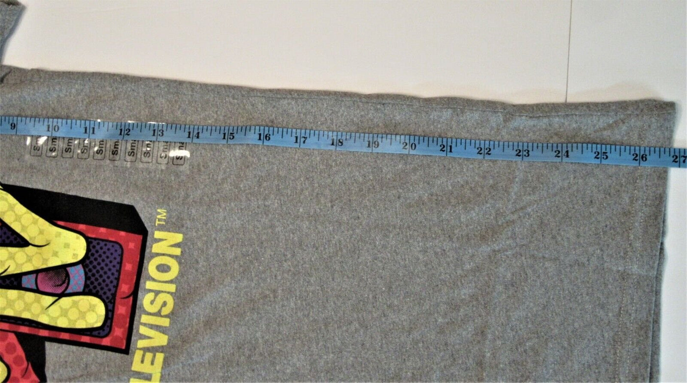MTV ~ Music Television Small Gray T-Shirt  Boom Box ~ Size S ~ T Shirt