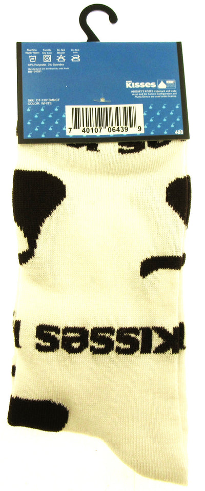 One Pair of Hershey's Kisses Crew Socks for Men Shoe Sizes 6 - 12