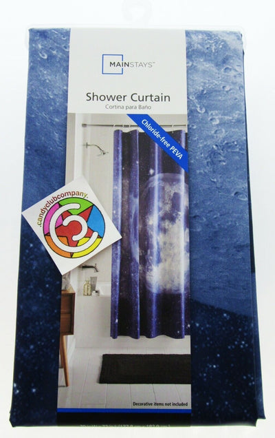 MOON ~ Shower Curtain ~ 70" X 72" ~ Mainstays ~ 100% PEVA