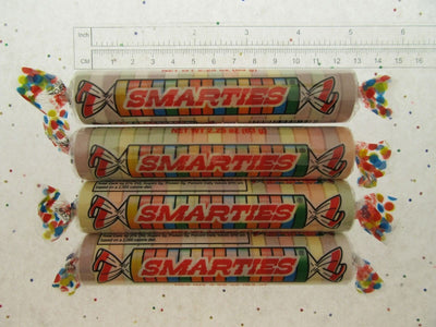 Smarties ~ 4 Huge Rolls ~ Extra Large ~ Candy 2.25 oz ea Smarty