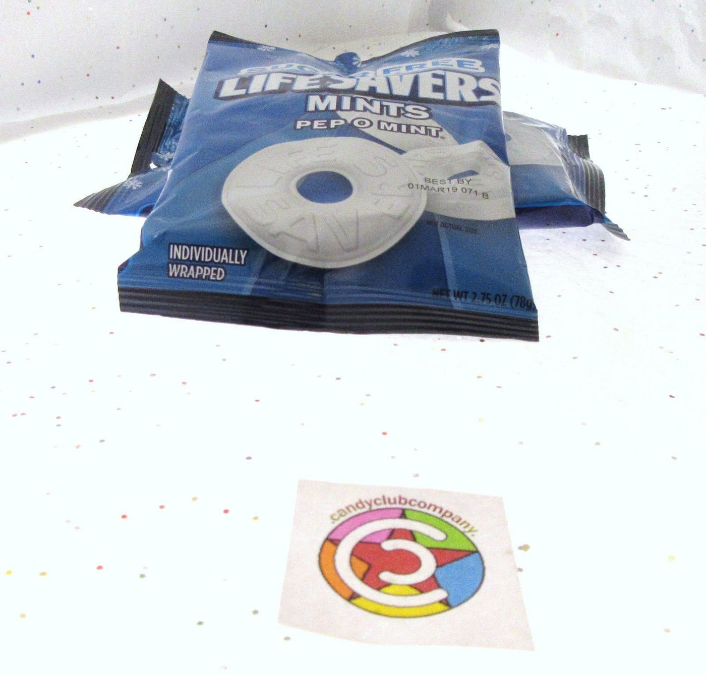 LifeSavers SUGAR FREE Pep O Mint 2.75 oz Peppermint Candy Candies Lot of 2 sweet