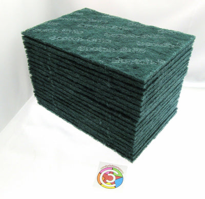 Scotch Brite Heavy Duty Industrial Size Scour Pads 6"x9" ~ Lot of 18