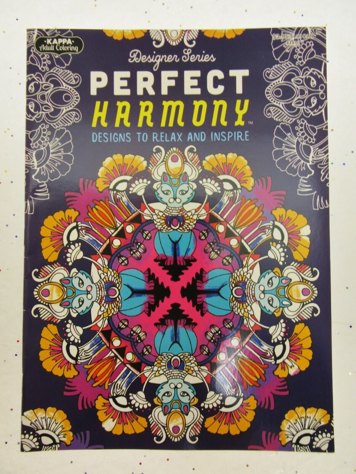 32 page Kappa Adult Coloring Book Perfect Harmony Craft Art Neon Color Pencils