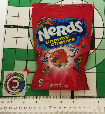 Nerds Gummy Clusters Chewy 8oz  Recloseable Bag Crunchy and Chewy Candy Candies