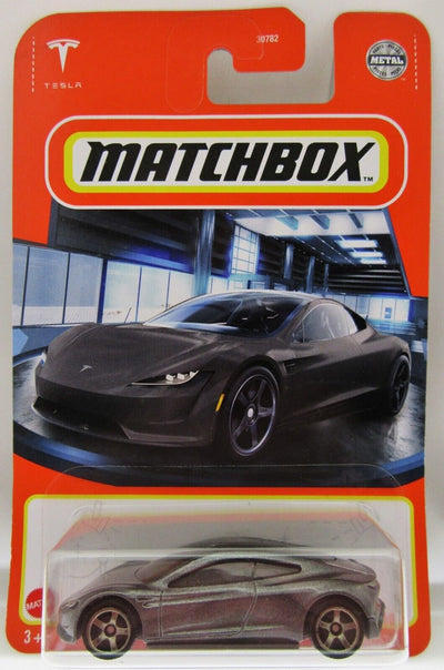 Matchbox ~ Tesla Roadster ~ Platinum ~ 1:64 Scale