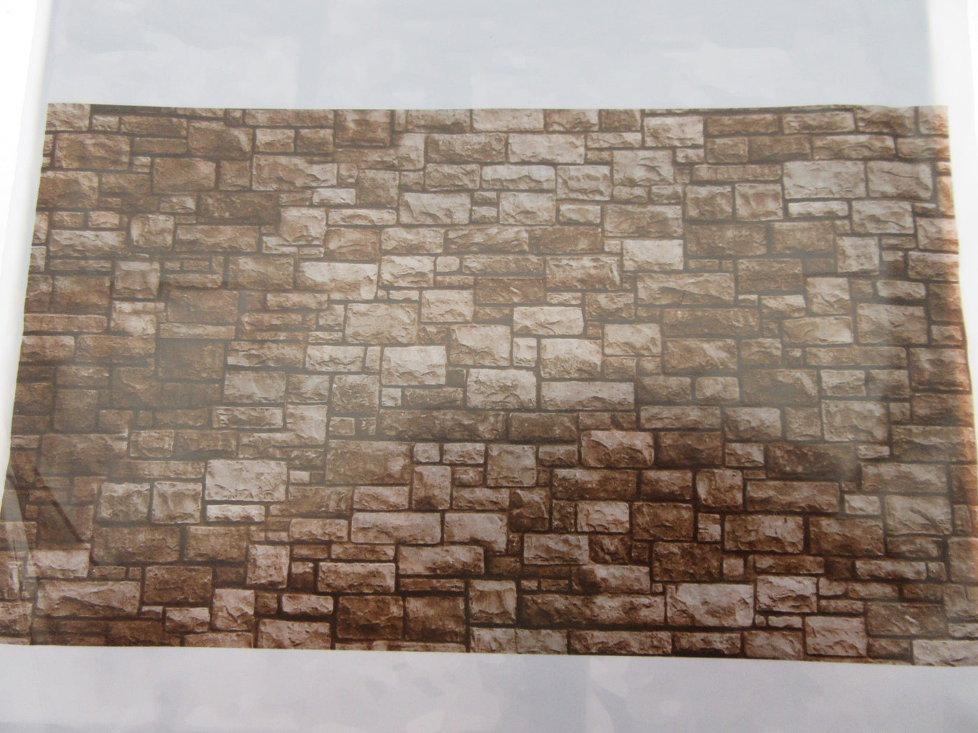 Wall Decoration ~ Stone / Brick Wall ~ 42 x 72 inch ~ Happy Halloween!