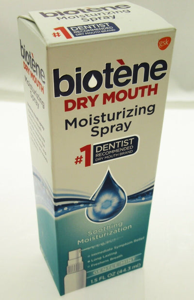 Biotene Moisturizing Mouth Spray 1.5oz Gentle Mint dry mouth Alcohol Free