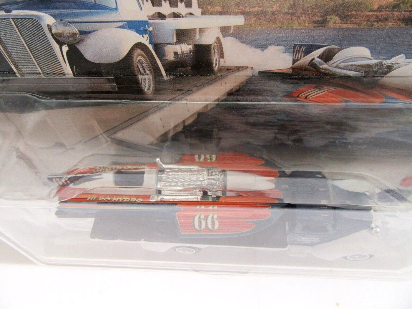 HW Classic Hydroplane Speed Waze ~ Hot wheels ~ Team Transport