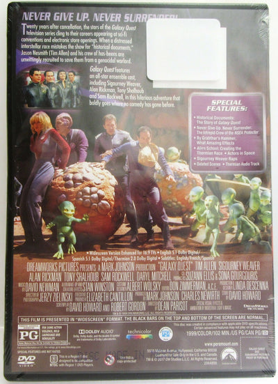 Galaxy Quest ~ 1999 ~ Allen, Weaver, Rickman ~ Movie ~ New DVD