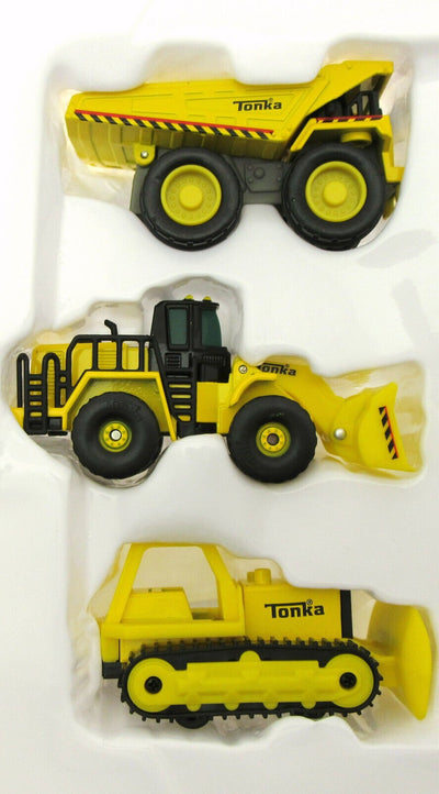 Tonka ~ Mighty Dump, Front Loader, Bulldozer ~ Metel~ 3 Vehicles