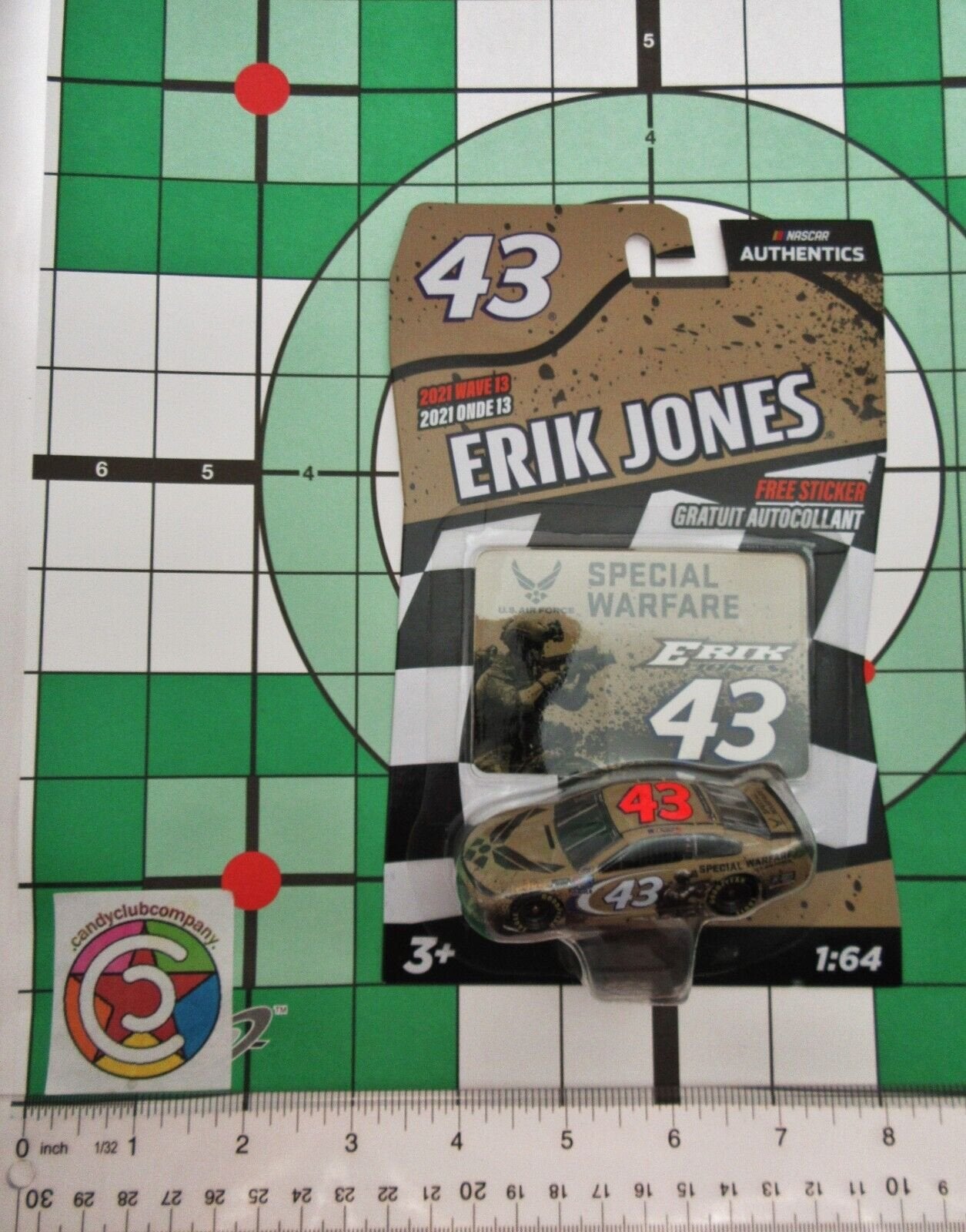 Erik Jones Special Warfare NASCAR Authentics ~ w/Sticker ~ Die Cast 1:64 Scale