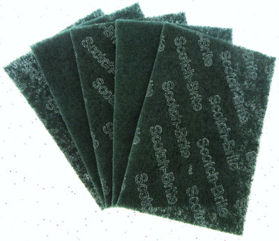 Scotch Brite Heavy Duty Industrial Size Scour Pads 6"x9" ~ Lot of 5