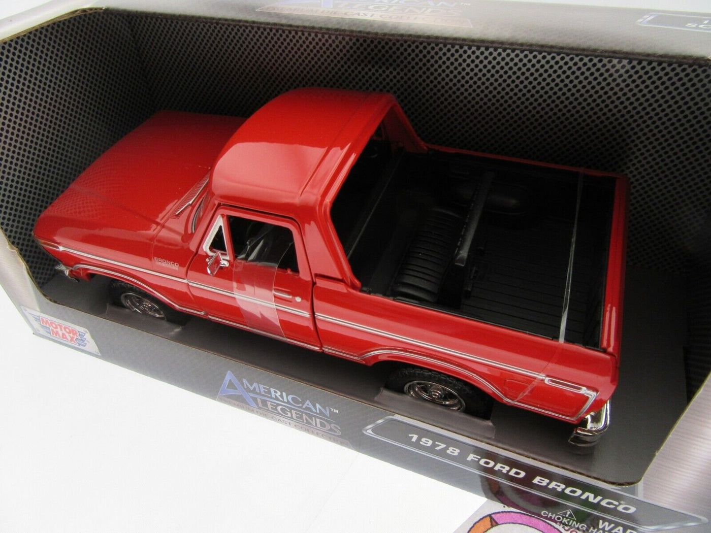 1978 Ford Bronco ~ Red ~ 1:27 Die Cast ~ American Legends