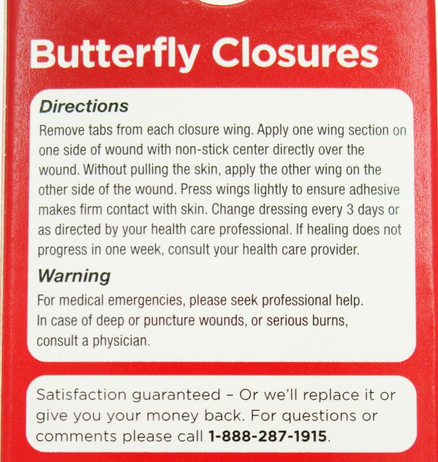 Butterfly Closures ~ Waterproof Sterile Bandages wounds soars incisions sutures