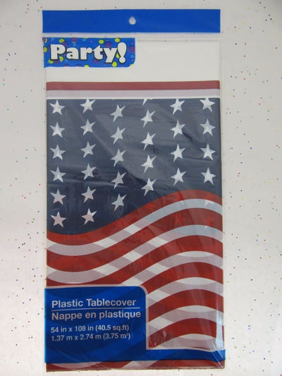 Patriot Flag Table Cloth ~ Red White Blue ~ Stars & Stripes