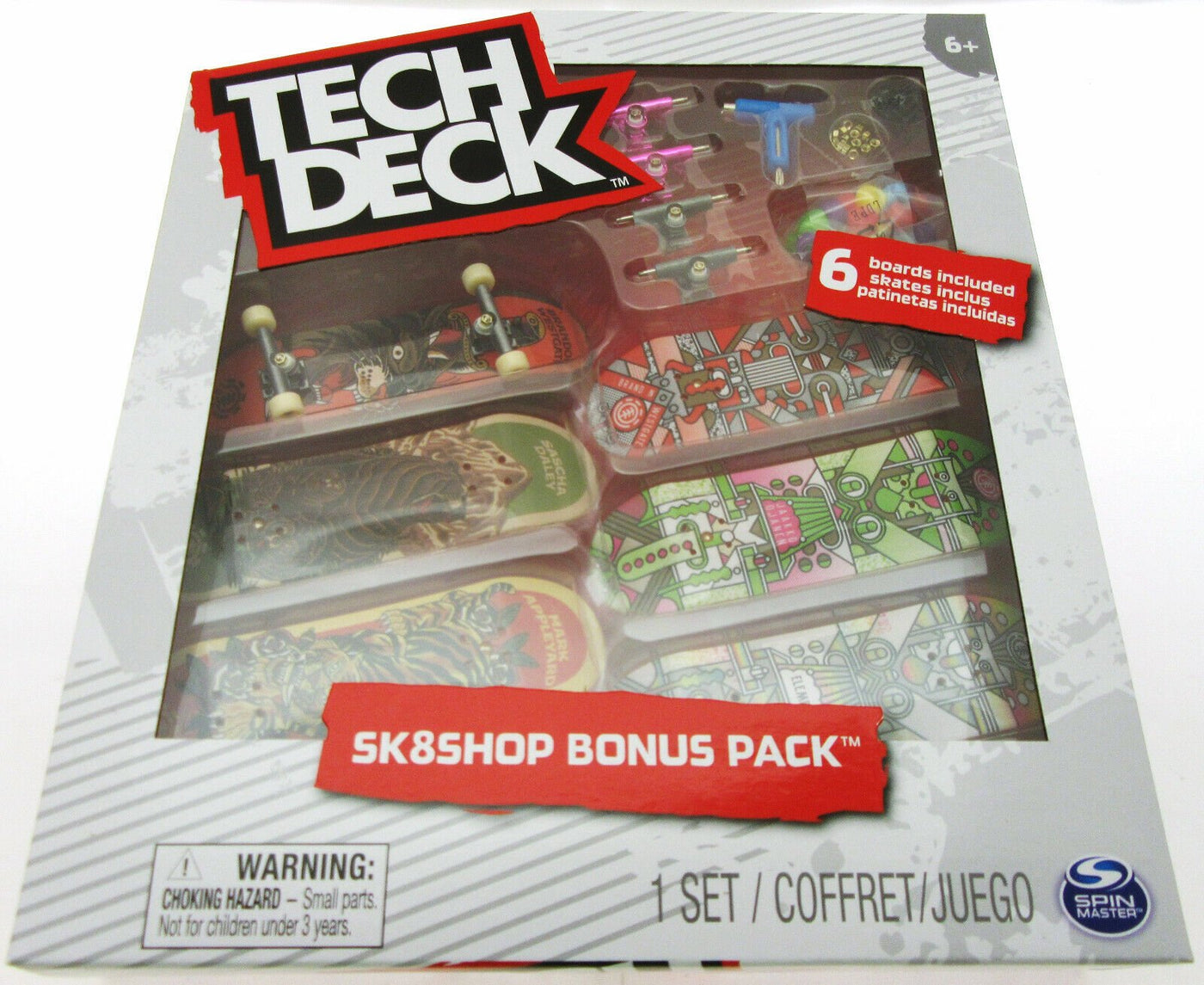 Tech Deck ~ Element ~ Skateboard  / Fingerboard ~ Sk8shop Bonus Pack ~ 6 pack