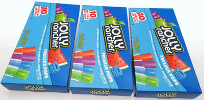 Jolly Rancher Freezer Pops 10 freeze pops ~ Lot of 3