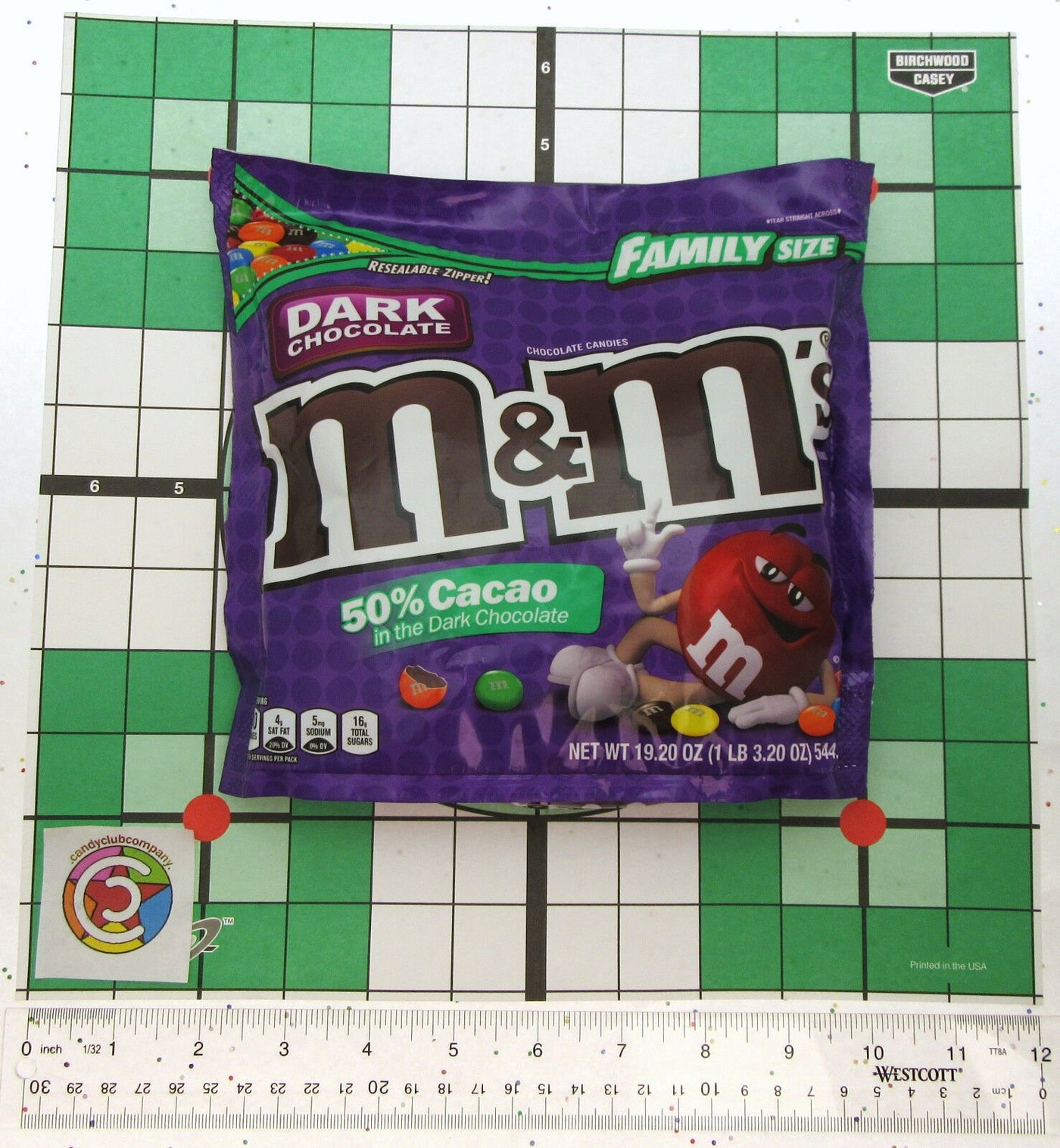  M&M'S Dark Chocolate Candy, Family Size, 18 oz